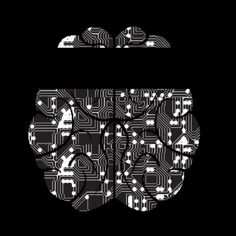 Computer PC brain logo design
