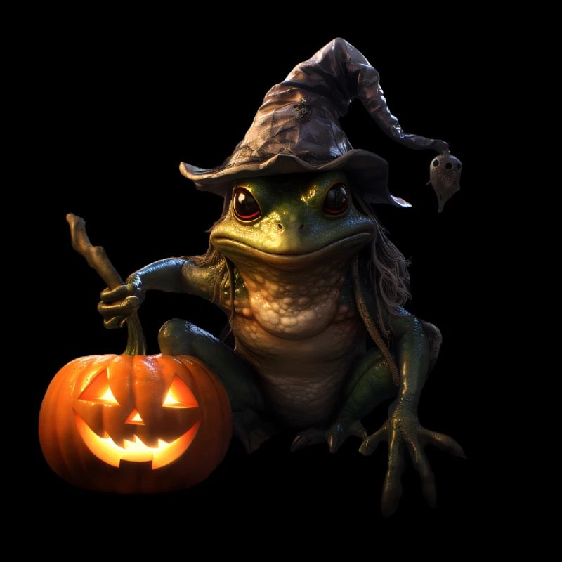 Crapaud sorcier d’Halloween