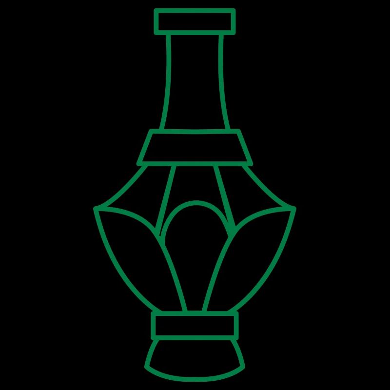 gemeißelte Blumenhaltevase