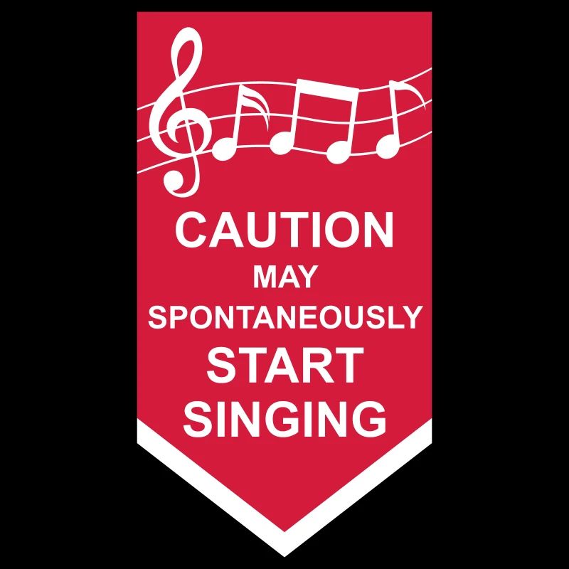 may spontaneously start singing