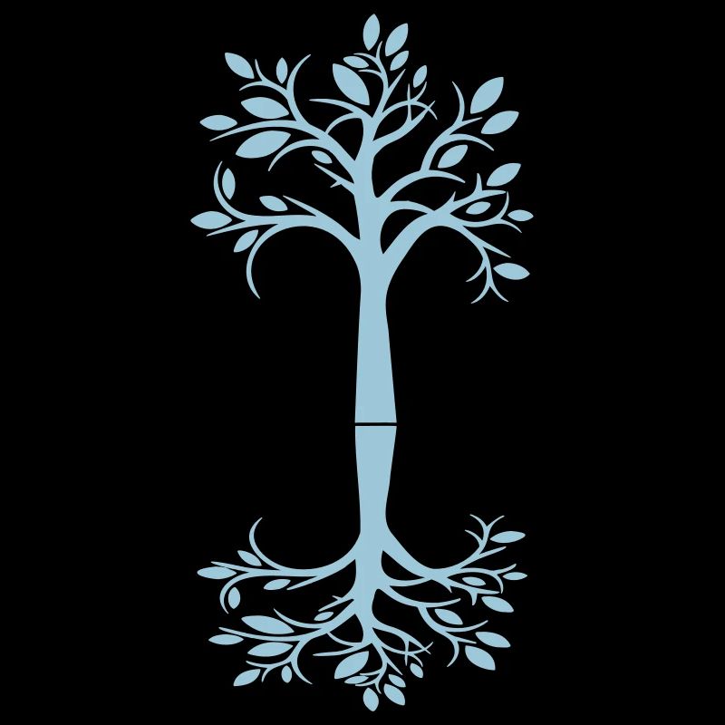 Blue Tree Forest Tree Shadow Cool Silhouette