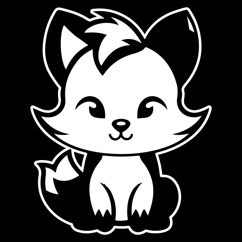 Renard mignon mignon bébé
