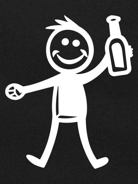 Drinking Bottle of Beer