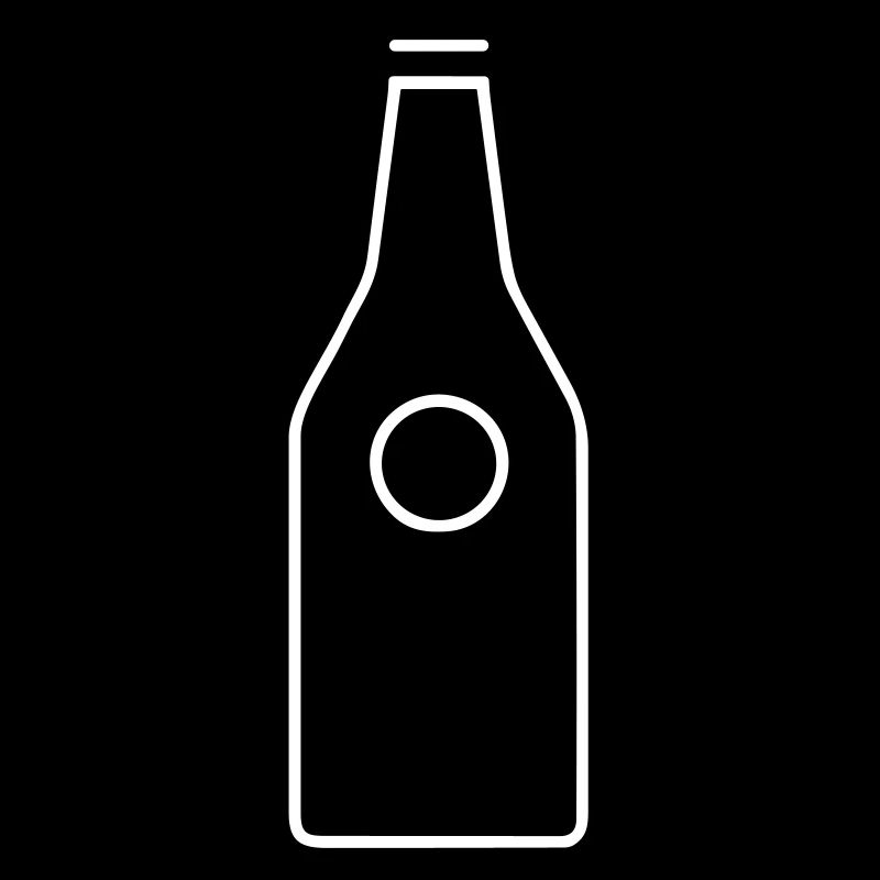 einfaches Piktogramm einer Flasche