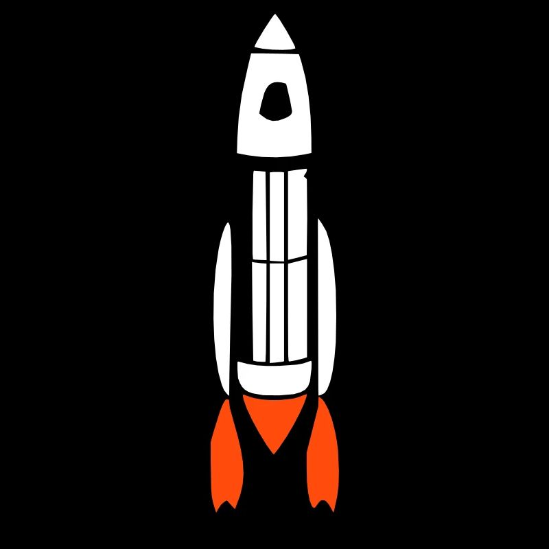 Vecteur de vol spatial spatial de fusée spatiale