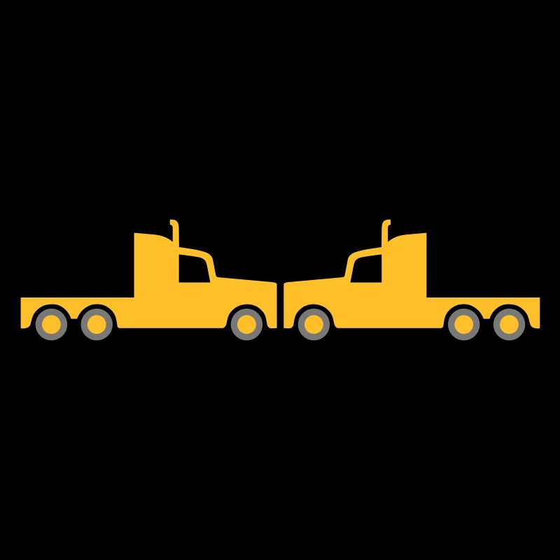 Two tractors face each other