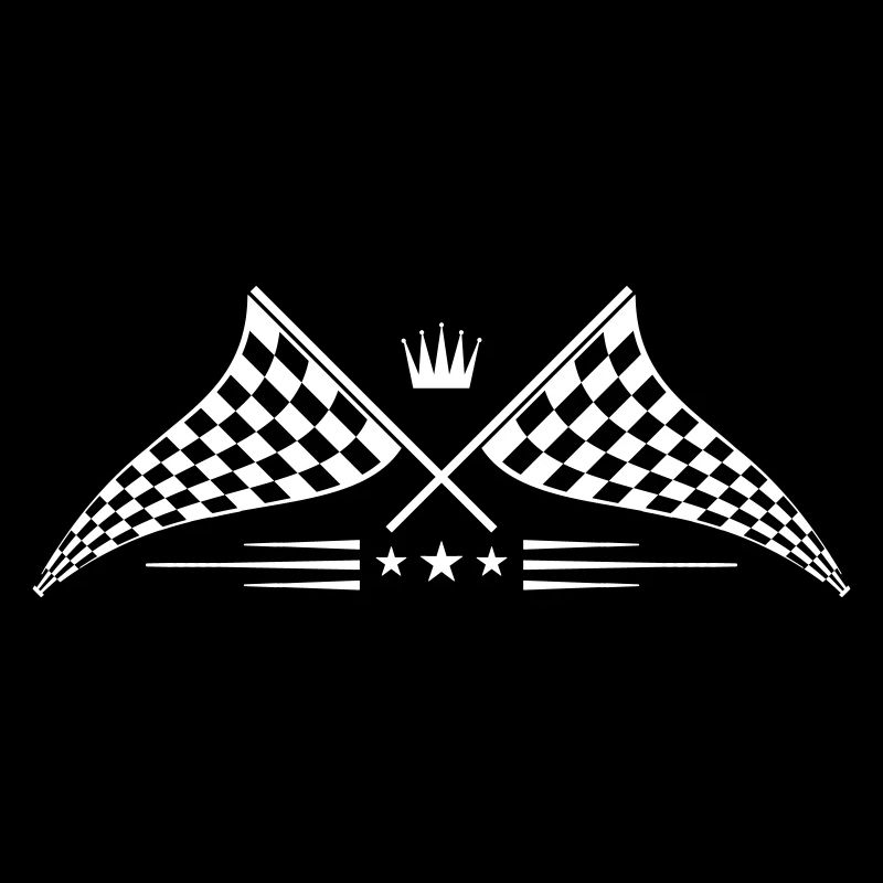 logo de symbole de drapeau de course