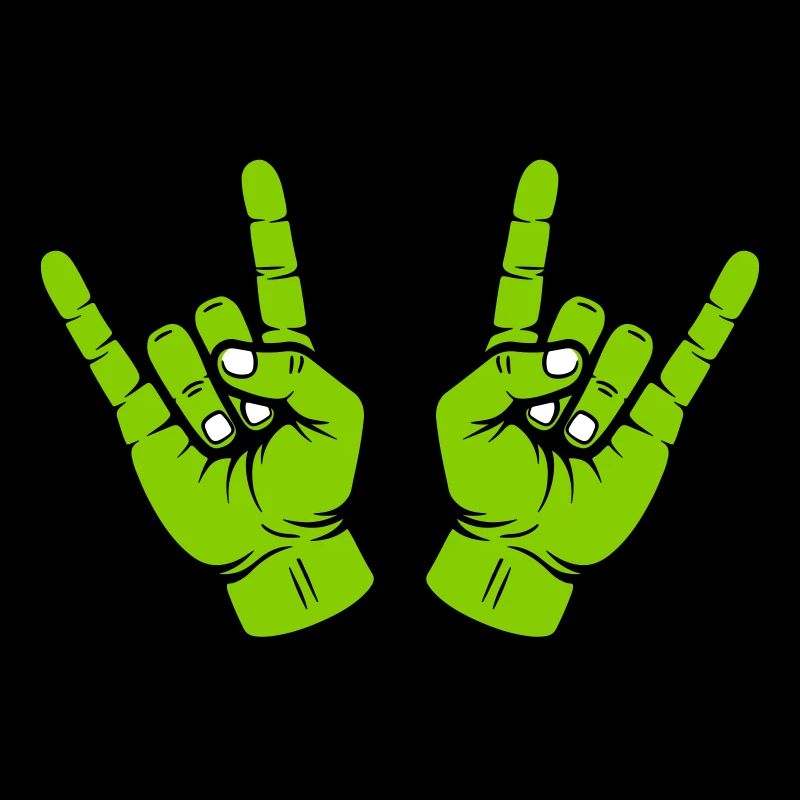 Party Hand Rock Zeichen