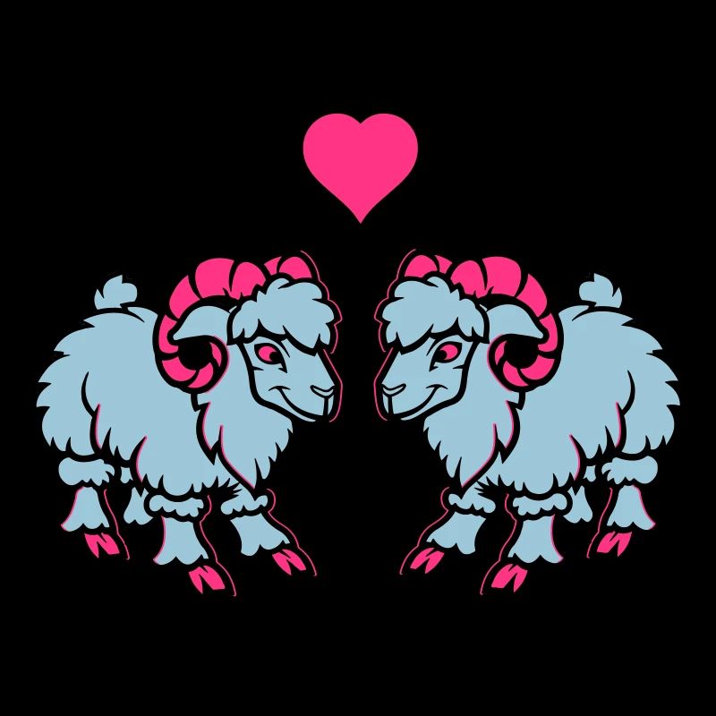 schaf comic widder love