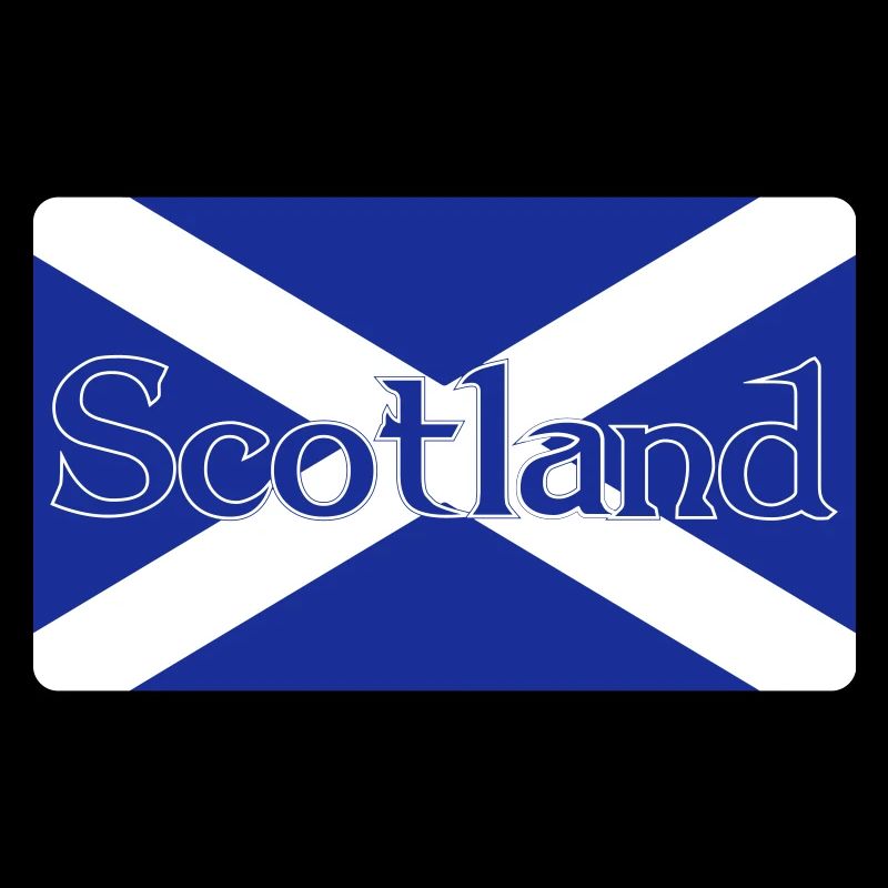 Drapeau de l’Écosse avec texte sur le dessus