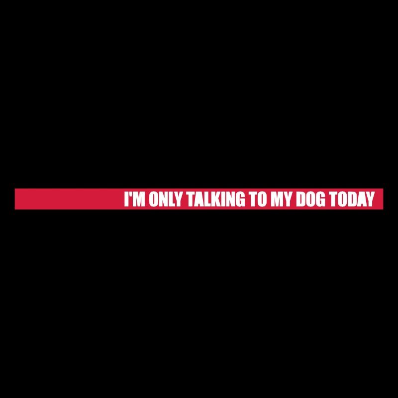 only talking to dog