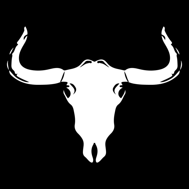 bulle skelett kuh stier kopf