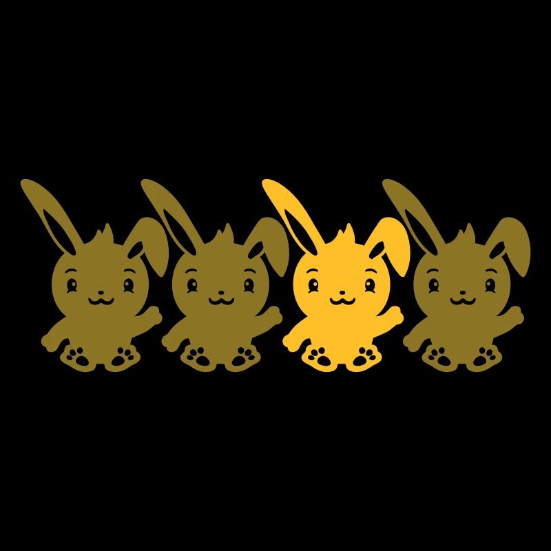 4 Bunny Friends Différence Soyez différent