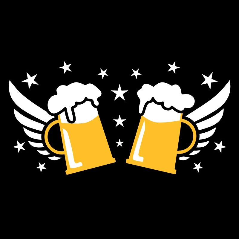 107 Zwei 2 Mass Bier Flügel Sterne Prost