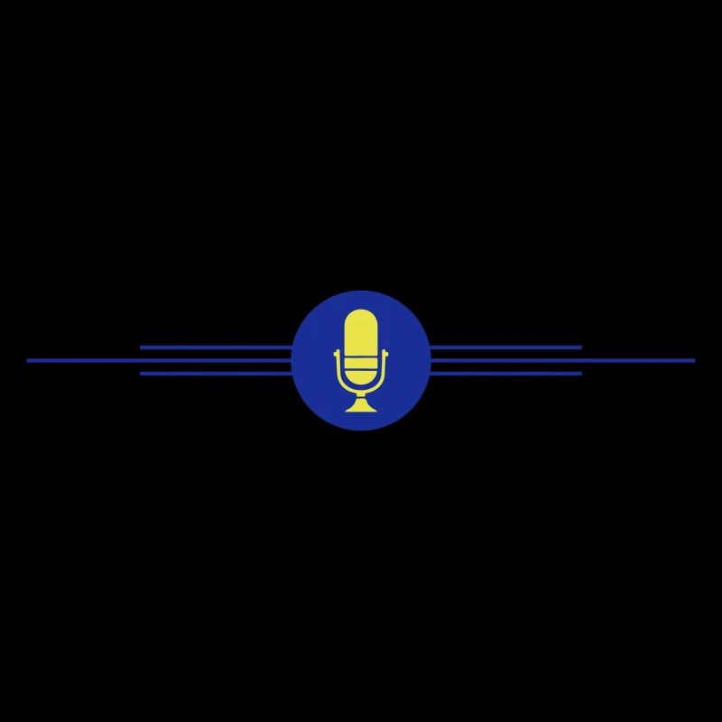 Microphone d’icône de podcast