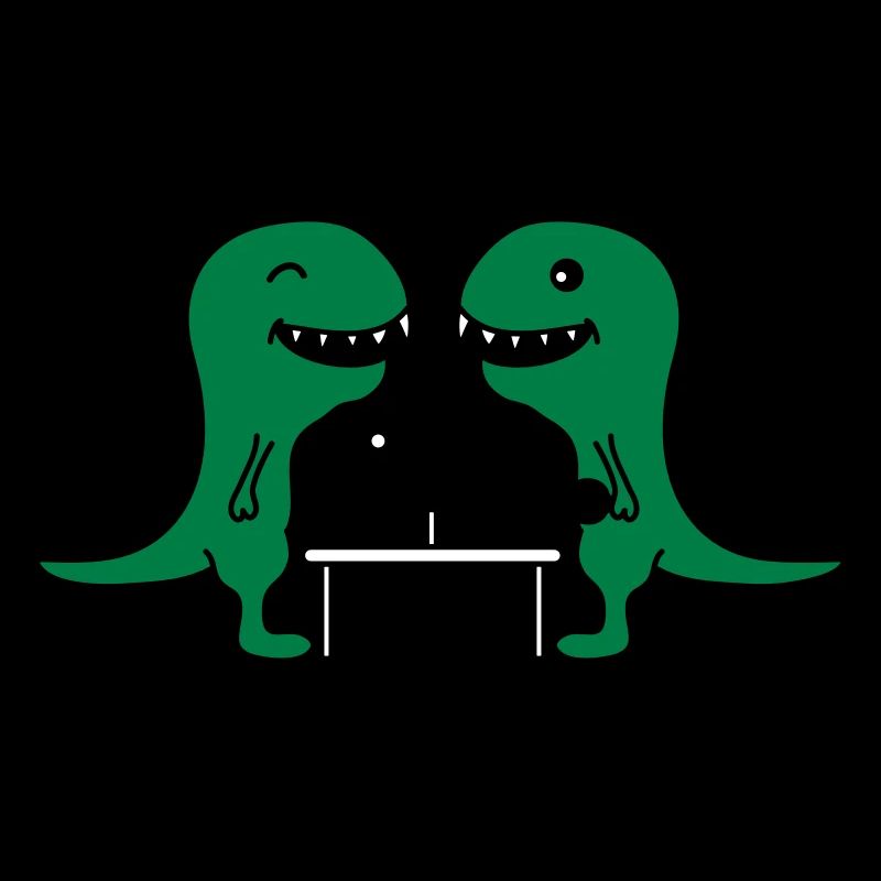 Funny Table Tennis Dinos