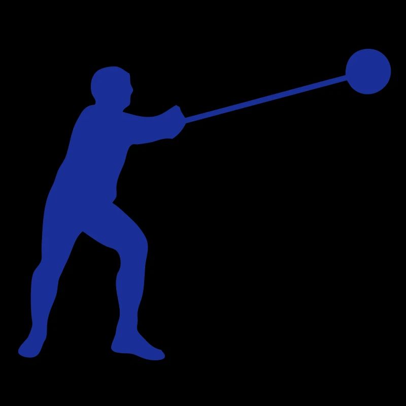 lancer marteau athlete silhouette2