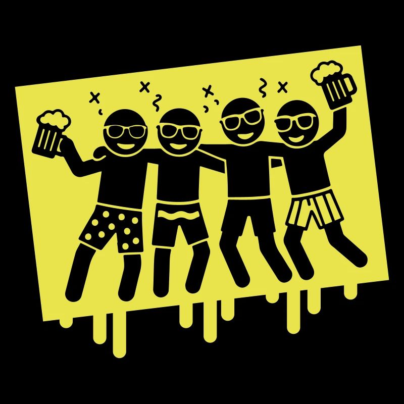 Fête Vacances Plage Alcool