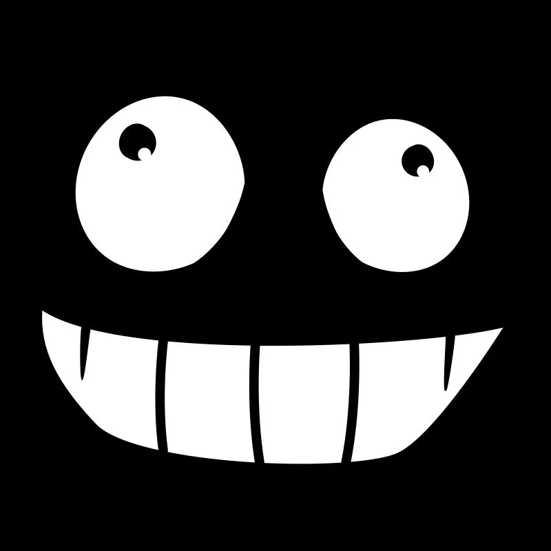Grinning Comic Cartoon Face Naughty Smile