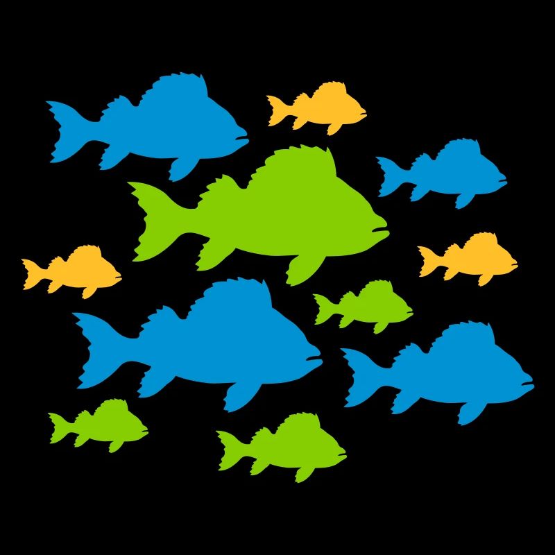 Colorful fish patterns