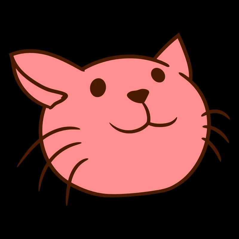 Süße Katze Guckt Glücklich Lächelndes Kätzchen Fun