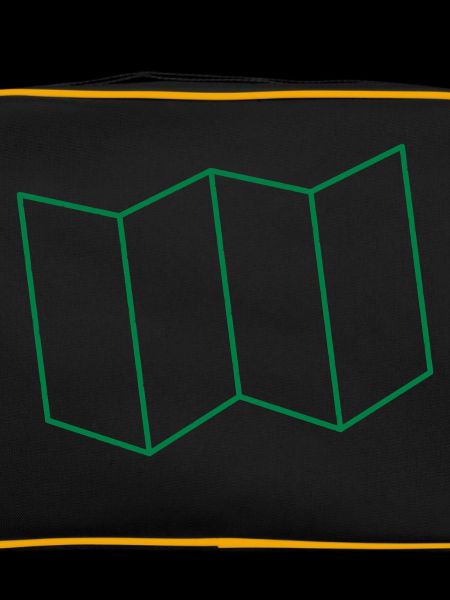 folded map outline folds