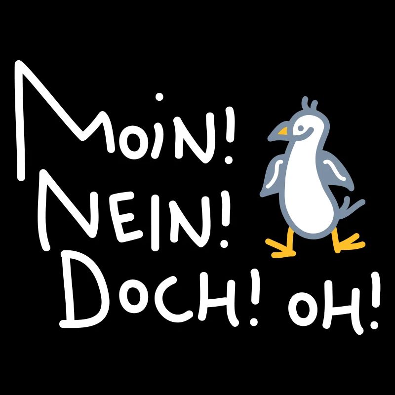 Lustige Moin Möwe
