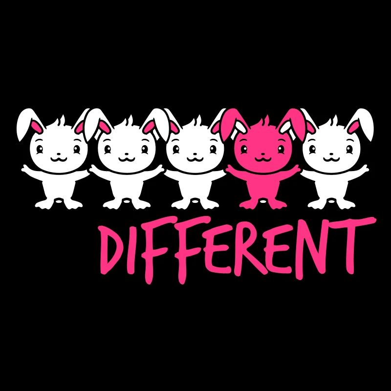 5 Bunny Friends Différence Soyez différent