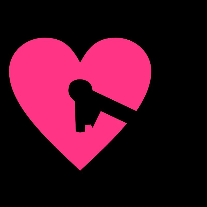 key and heart