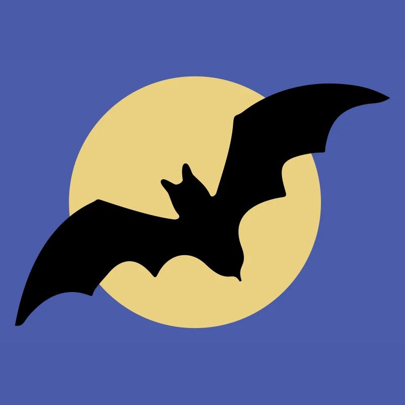 Flying bat moon