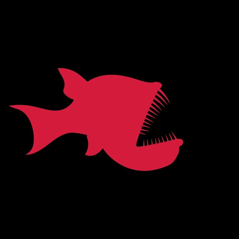 monster diver deep sea fish dangerous teeth h