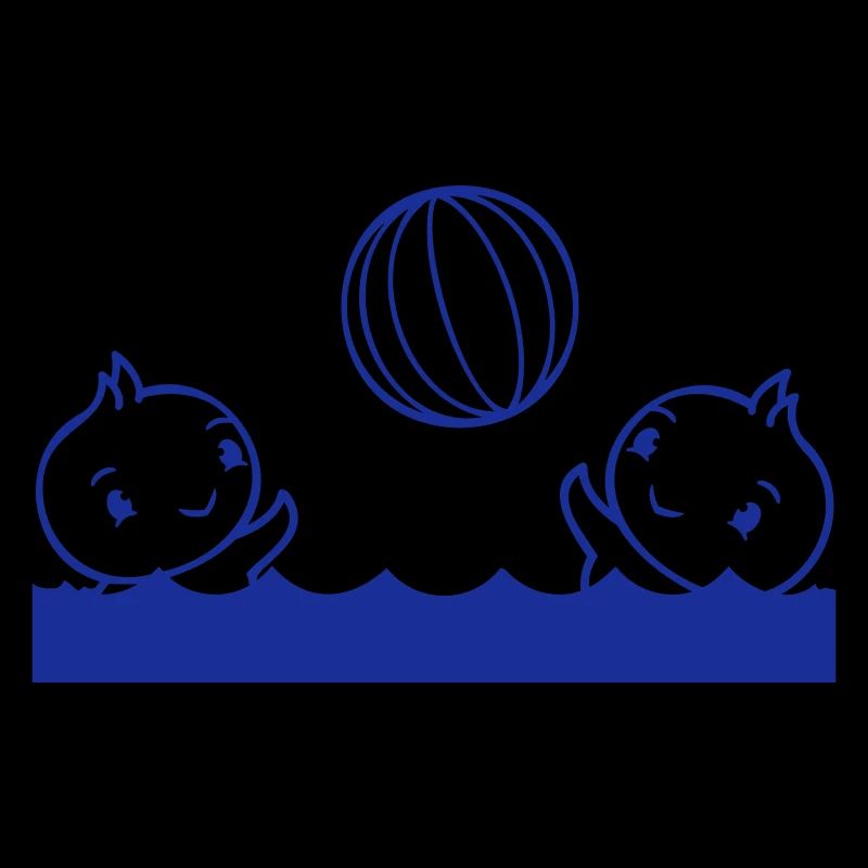 2 canards balle jouer piscine eau mer vacances