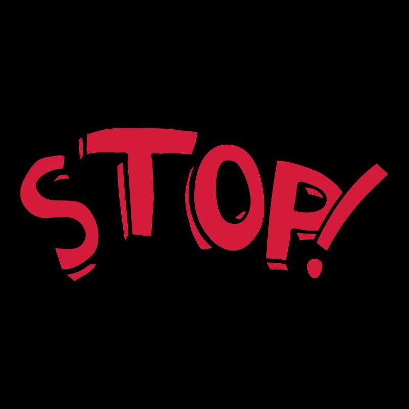 Stop Stehen Bleiben Comic Spruch