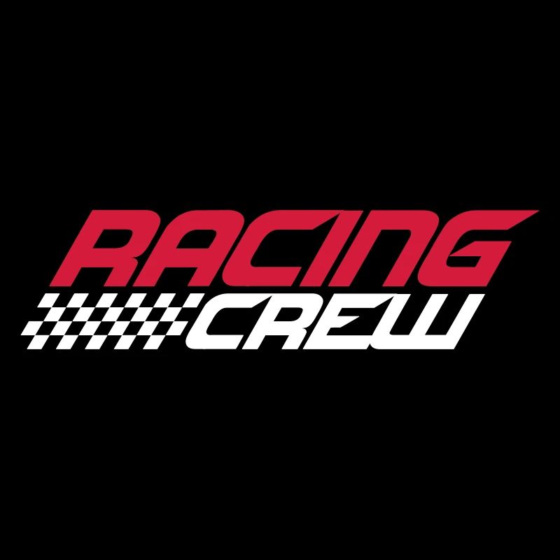 Racing Crew Cool Team disant aimer la conduite automobile de course