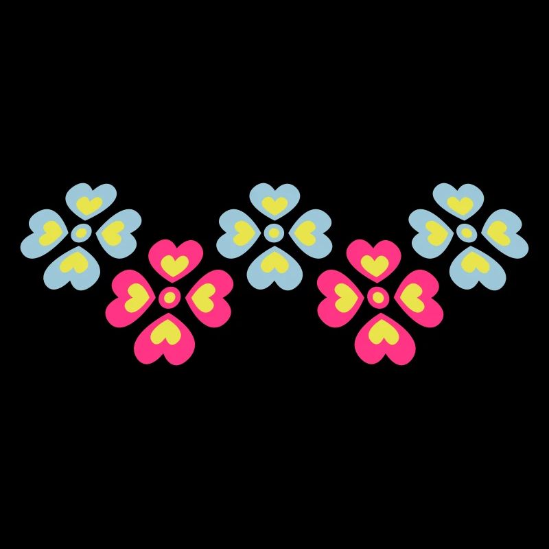 Beaucoup de fleurs colorées belle conception de motif décoratif