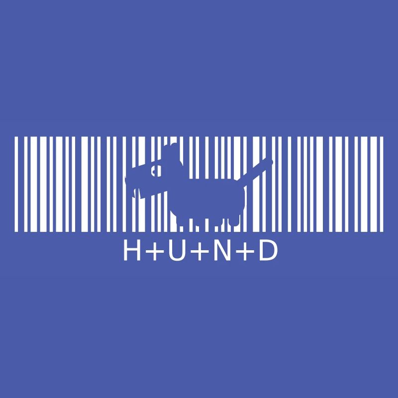Hund Strichcode kleiner Wuffi