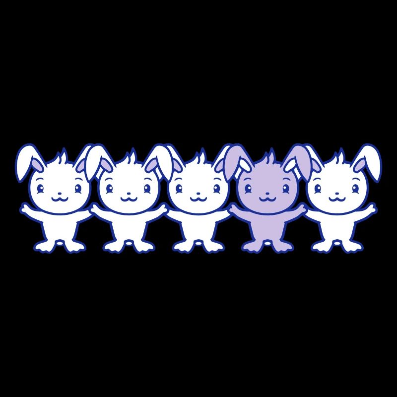 5 Bunny Friends Différence Soyez différent