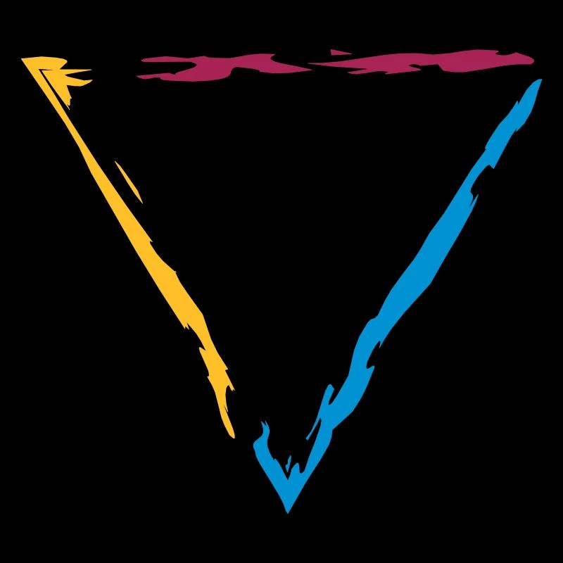 bordure colorée triangle bordure décorative cool des