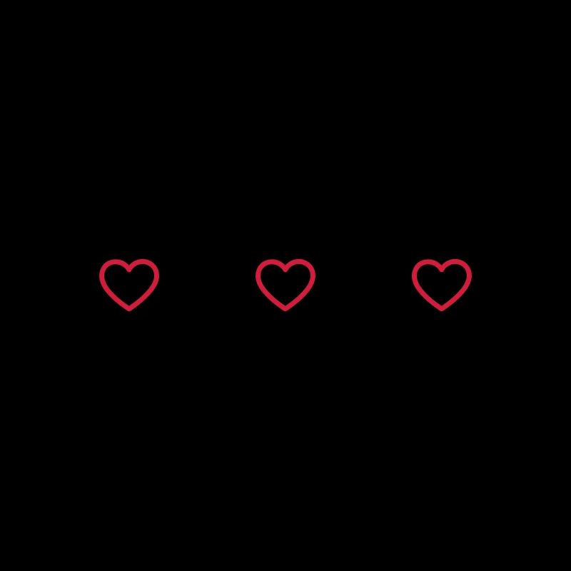 Ligne de symbole de cœurs