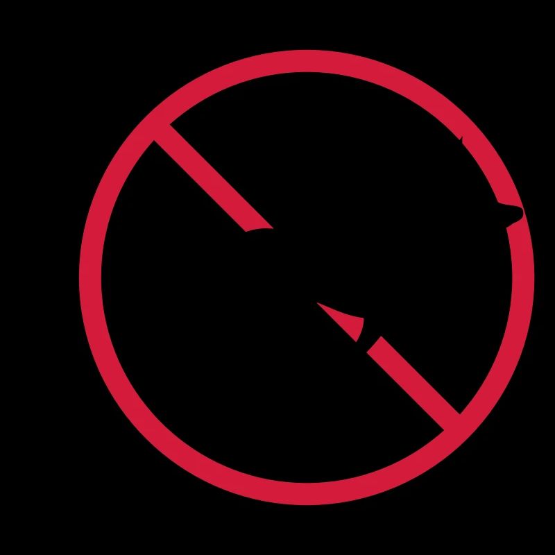 Panneau d’interdiction de renard, pas d’avis de zone