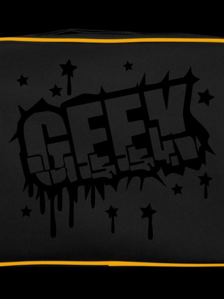 Geek Zerbrochenes Graffiti Design