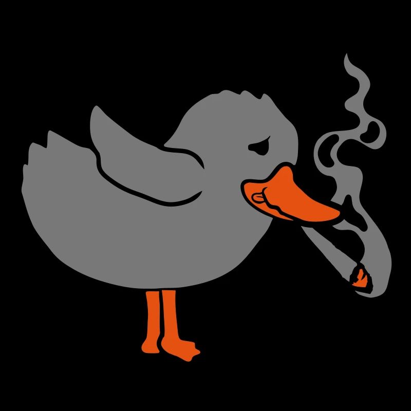 Joint kiffendes Küken Weed
