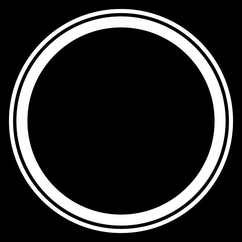 Circle empty symbol placeholder