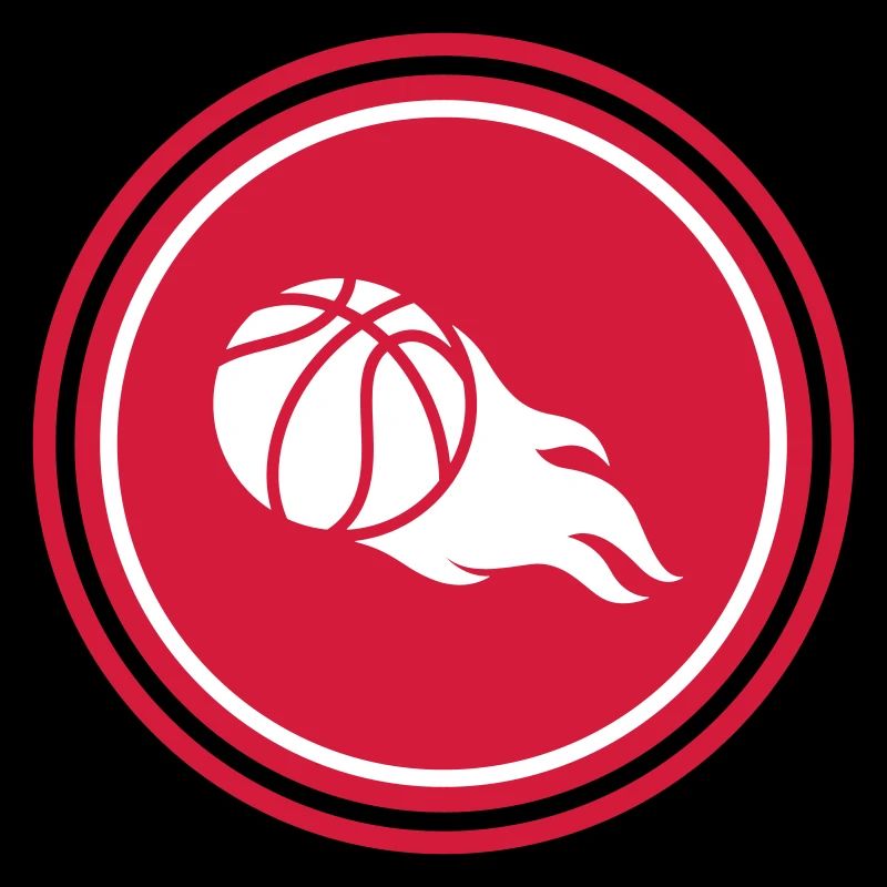 Flamme de feu de basket-ball