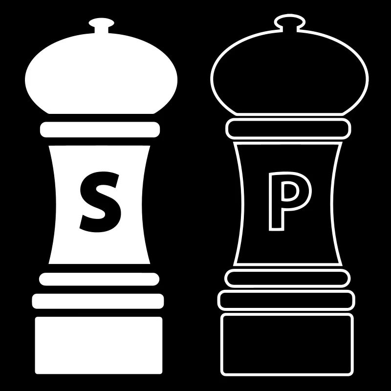 Kochen Geschenkidee Salz und Pfeffer Streuer