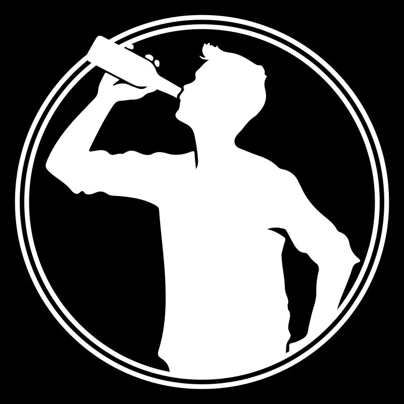 Trinker Bier Silhouette