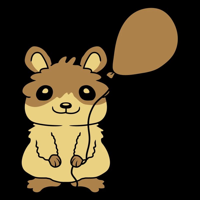 Luftballon Hamster Geschenkidee Comic