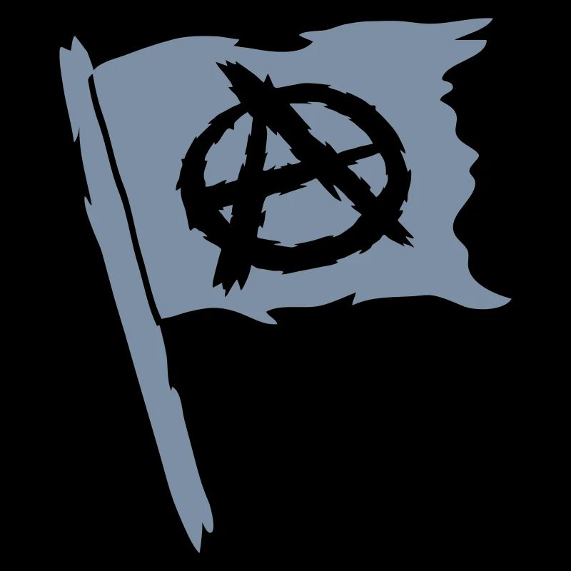 Logo flag anarchy symbol