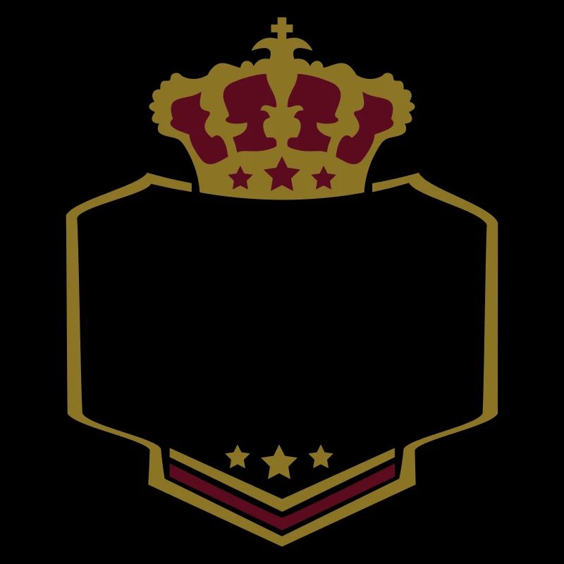 frame border text king crown crest logo