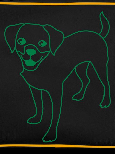 standing puppy dog